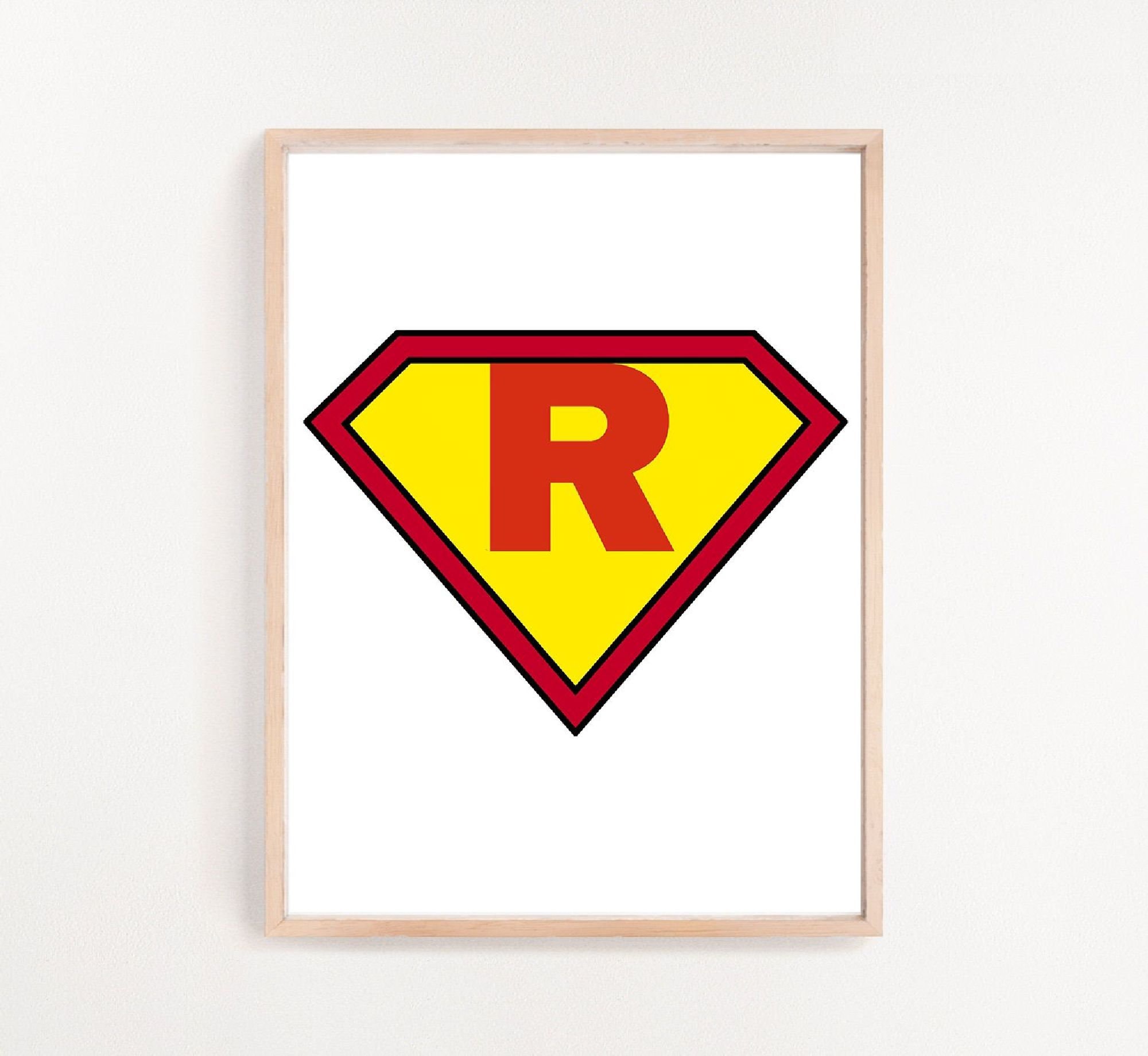 Superhelden-Buchstabe R, druckbare Wandkunst, inspirierende Zitate,  herunterladbare Kunst, schwarz und weiß, Home Office Dekor, herunterladbare  Druck - Etsy Schweiz, image size:2000x1840