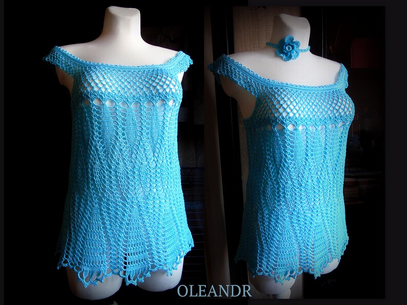 crochet strapless top
