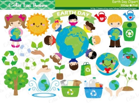 Earth Day Clipart Environment Clipart Recycle Clip Art Etsy