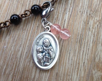 St Ann Rosary Marker, Rosary place holder, Rosary place keeper, Patron Saint of Mothers, Grandmothers, Unmarried women, St Anne