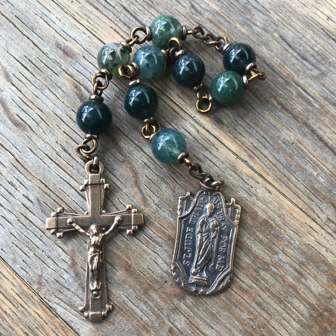 St Jude Chaplet Patron Saint of Hopeless and Desperate Cases Etsy