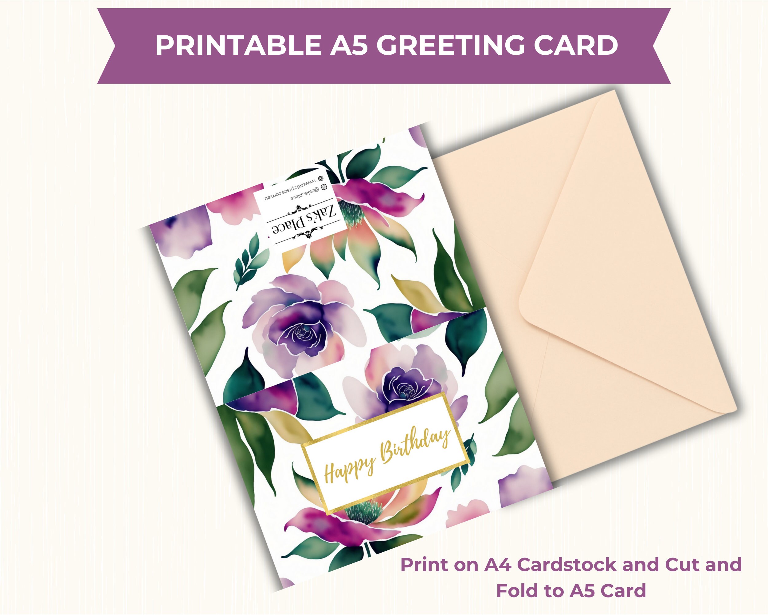 Printable Birthday Card Birthday Card for Her Card for Her - Etsy