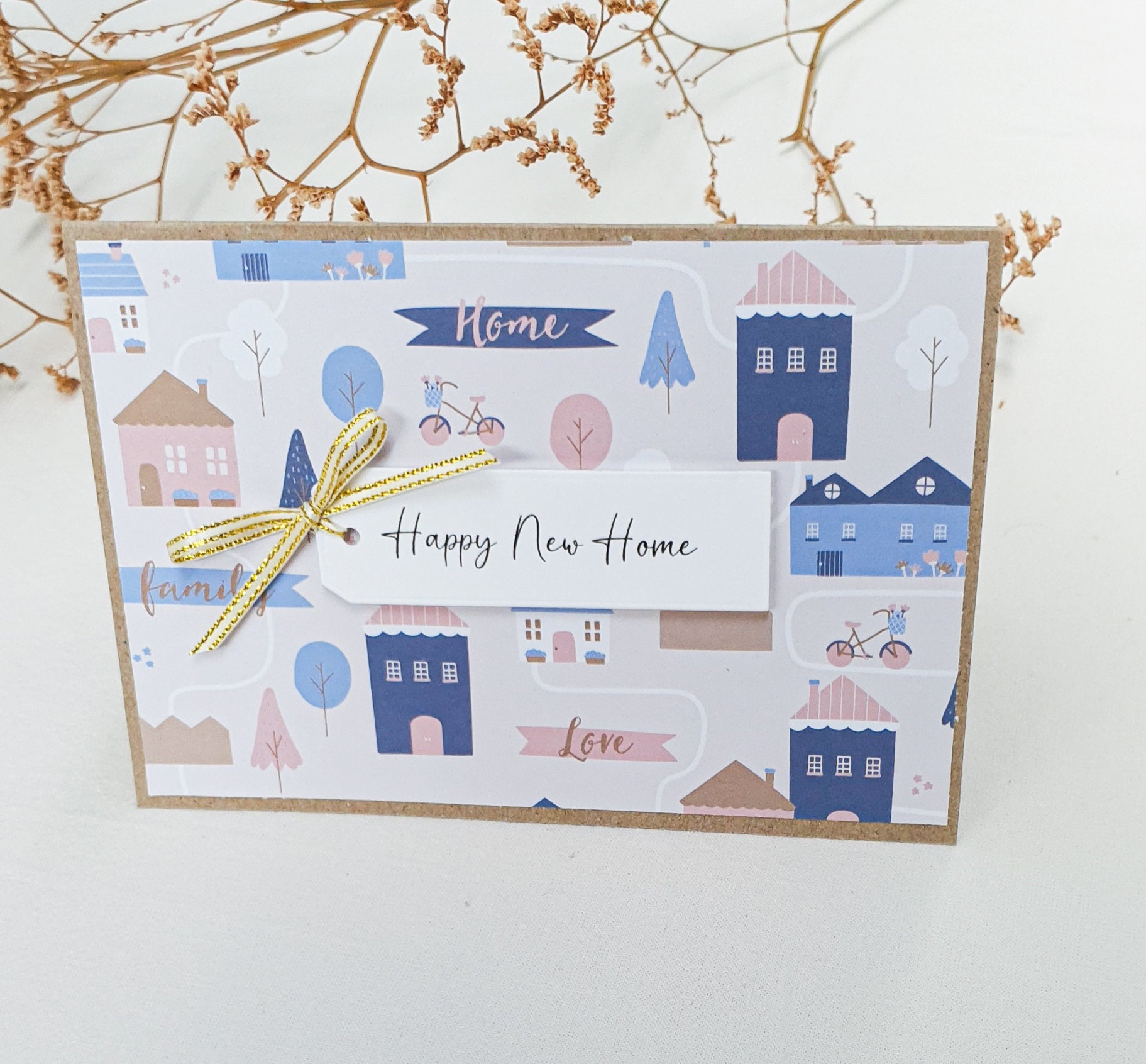 Biglietto di auguri per la nuova casa / Biglietto di auguri personalizzato / Nuova casa / Biglietto per la nuova casa / Biglietto di inaugurazione della casa / A6 / 5x7 - Italia
