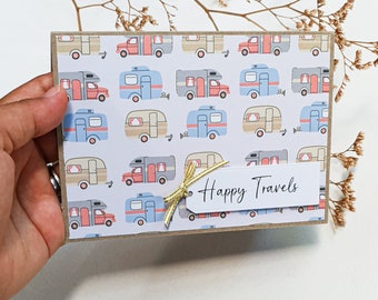 Happy Travels Card, Bon Voyage, Caravan Travel Card, Trailer Card, Traveling Card, Traveling Caravans, Hiking Card, Eco-friendly Travel Card