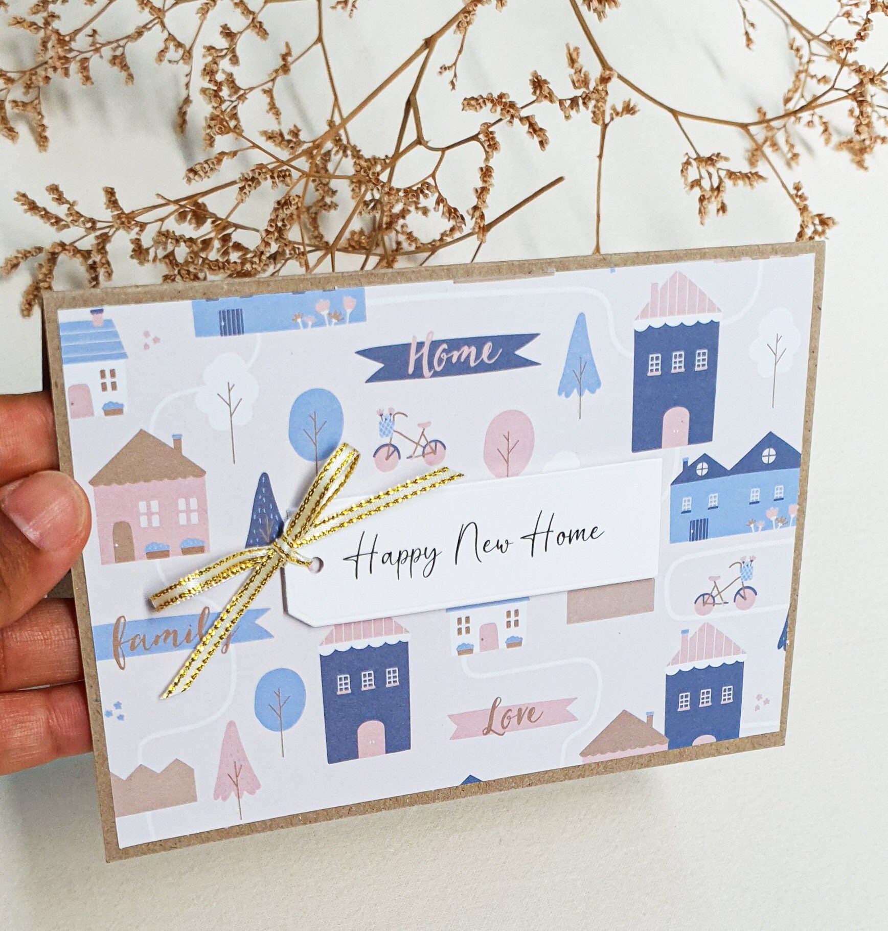 Happy New Home Card, Home Sweet Home Card, Handmade New Home Card ...