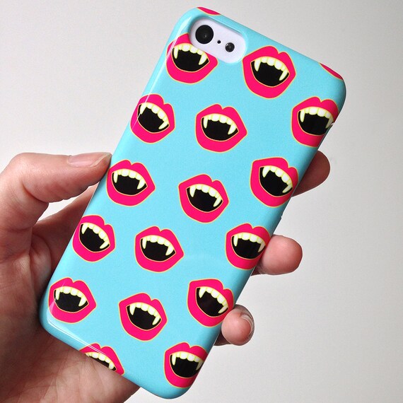 Pop art style vampire lips Samsung S10 Case