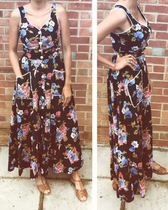 Vintage 60s 70s Quad Co-ord Set Suit 