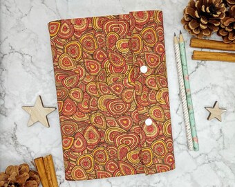 Vegan Leather Journal, A5, Eco Friendly Gift, Gratitude Journal, gift for writer, log book