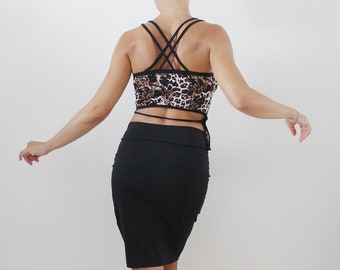 Animal print straps top, Tango  top