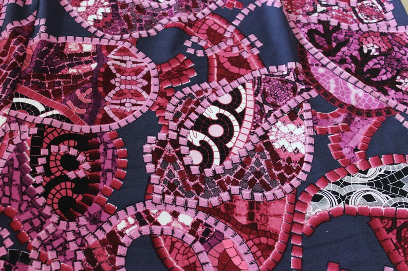 Viscose jersey printed dress for Tango dancing