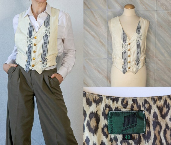 Junior Gaultier  Vest in cotton, geometric animal… - image 1