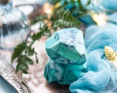 Naturseife Türkis Crystal Rock, handgemachte Aromatherapie Stein Seife, Seife, Gem, Hochzeit-Dusche-Geschenk