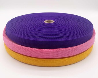 1 inch Lightweight Polypropylene Webbing By the Roll