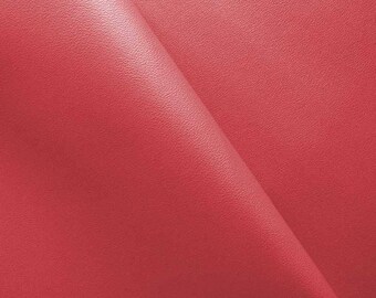Red Vinyl Upholstery Décor Fabric By The Yard, Faux Leather 54 in wide