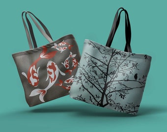 Textured Vinyl Faux Leather Screen-Printed Panels - Make Your Own Bags