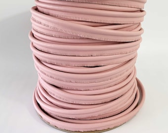 10 yds Pink Vegan Leather Piping: 11/16" Slashed Edge Vinyl Trim