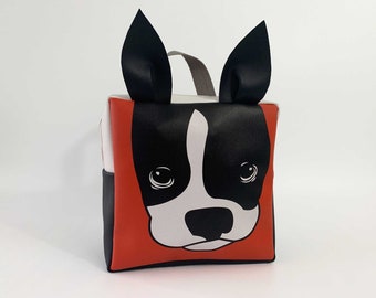 Toddler Backpack: Little Packrats Jack the Dog, Kid-Size Boston Terrier