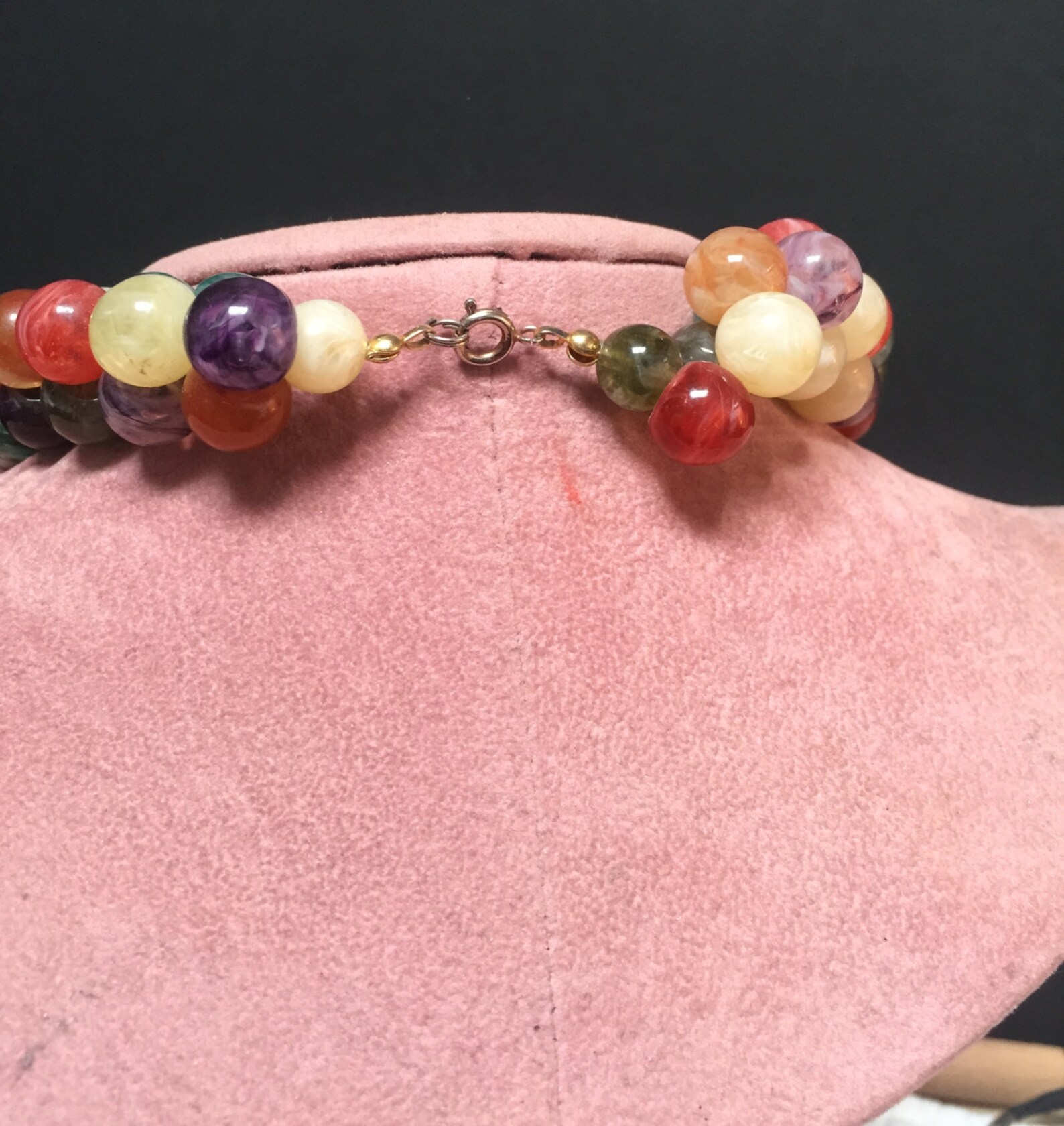 Bubble Gum Necklace/multi Color Beaded Necklace/multi Color Etsy