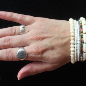 Tribal Cuff Bracelet/Vintage, African Beaded Cuff Bracelet/Multi-Layered Tribal Cuff Bracelet/Birthday Gift, Christmas Gift