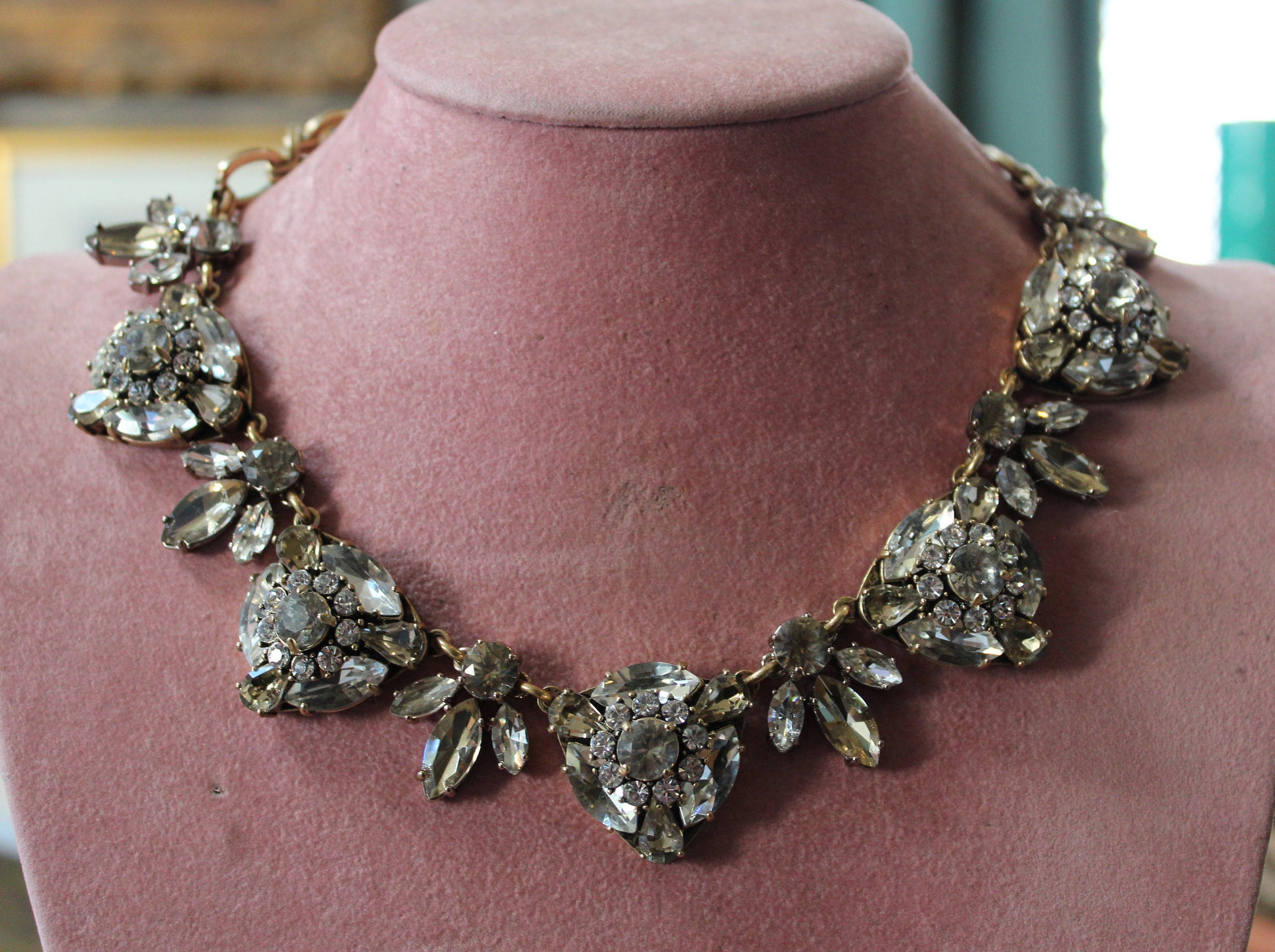 J.Crew: Enamel-crystal Necklace For Women
