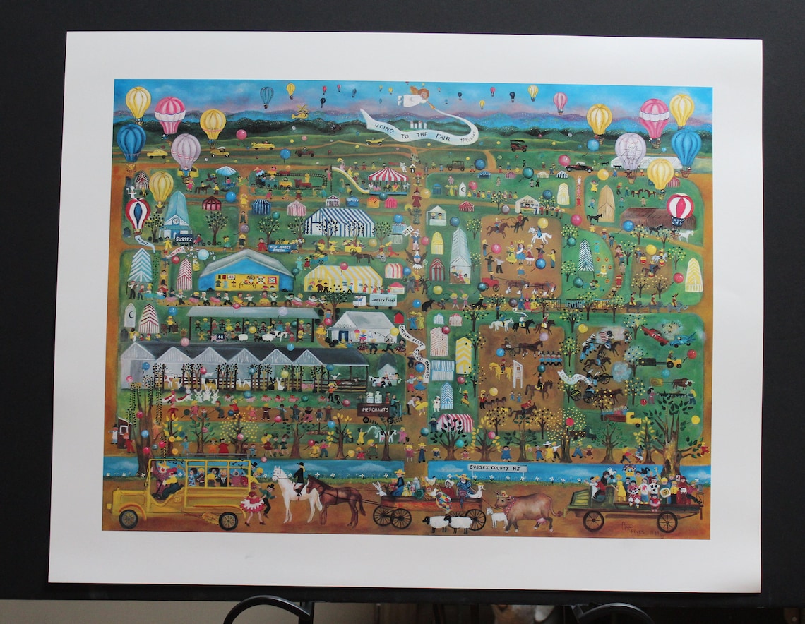 Ann Reeves going to the Fair:sussex County Nj - Etsy