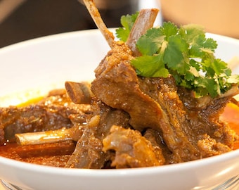 Curry de cordero orgánico en polvo, mezcla casera de especias indias