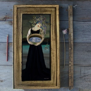 Crying Eyes/ framed/ Photography/Digital/Wall Decor/drawing/wall art/lady in the sea/Ophelia/Lady with water/grief/mourning/sad/emotion