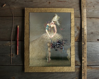 Ballerina/ 8x10/matted/ Original Art/ Limited Edition/ballerina art/ballerina/white ballerina/dancer/ballerina print/dancer print/photograph