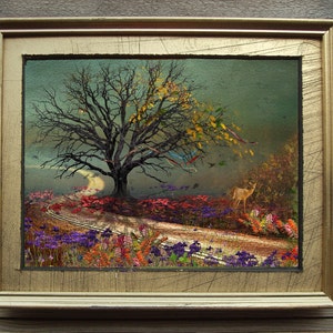 Small Framed Tree Art Original Limited Edition  Art Mixed Media/Photography