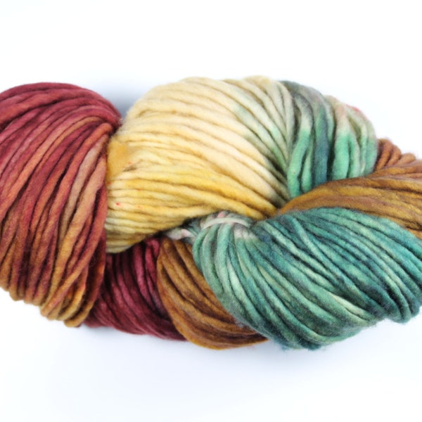 SALE! Big Squish Superwash Merino yarn - Hand-dyed - 200gr/~130m - 'Harvest Time'