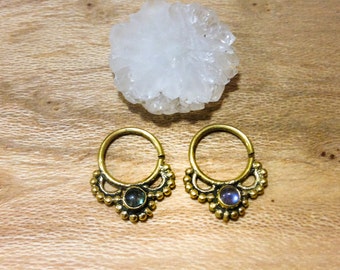 Tribal Nose Ring Septum • Gold Nose Ring Women Piercing • Goddess Septum boho Bohemian Septum Nose Ring jewelry