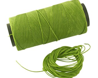 Cordon ciré de Macramé 10 Yards - 9 Mètres Corde Macramé Corde Perlée de Polyester Ciré 1mm Fil Artisanat Fourniture Bijoux Fabrication de Macramé Bricolage