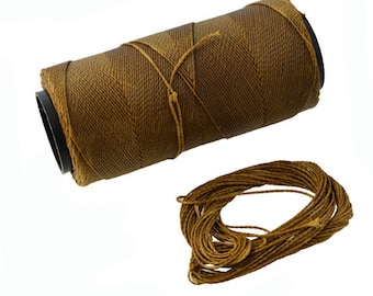 Cordon ciré de Macramé 10 Yards - 9 Mètres Corde Macramé Corde Perlée de Polyester Ciré 1mm Fil Artisanat Fourniture Bijoux Fabrication de Macramé Bricolage