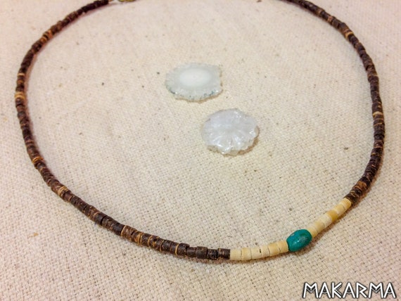 Tibetian Turquoise Men Necklace Tribal Jewelry Native American