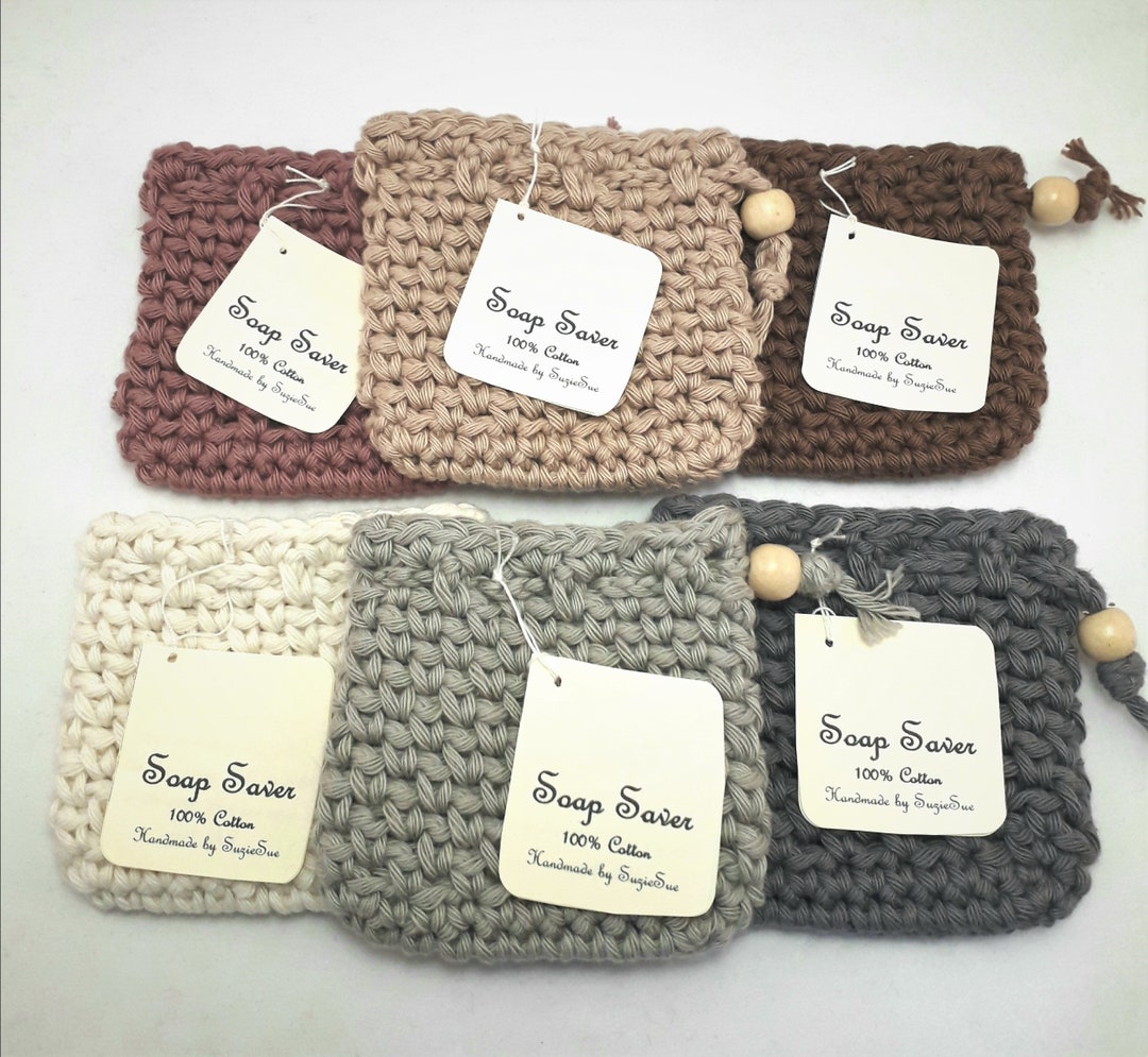 Soap Saver, Cotton Soap Holder, Soap Saver Bag, Cotton Soap Sack, Soap