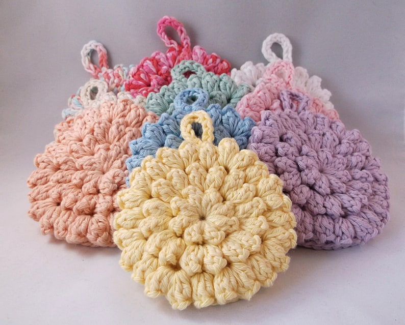 Bath Pouf Wash Cloth Spa Set Shower Etsy UK