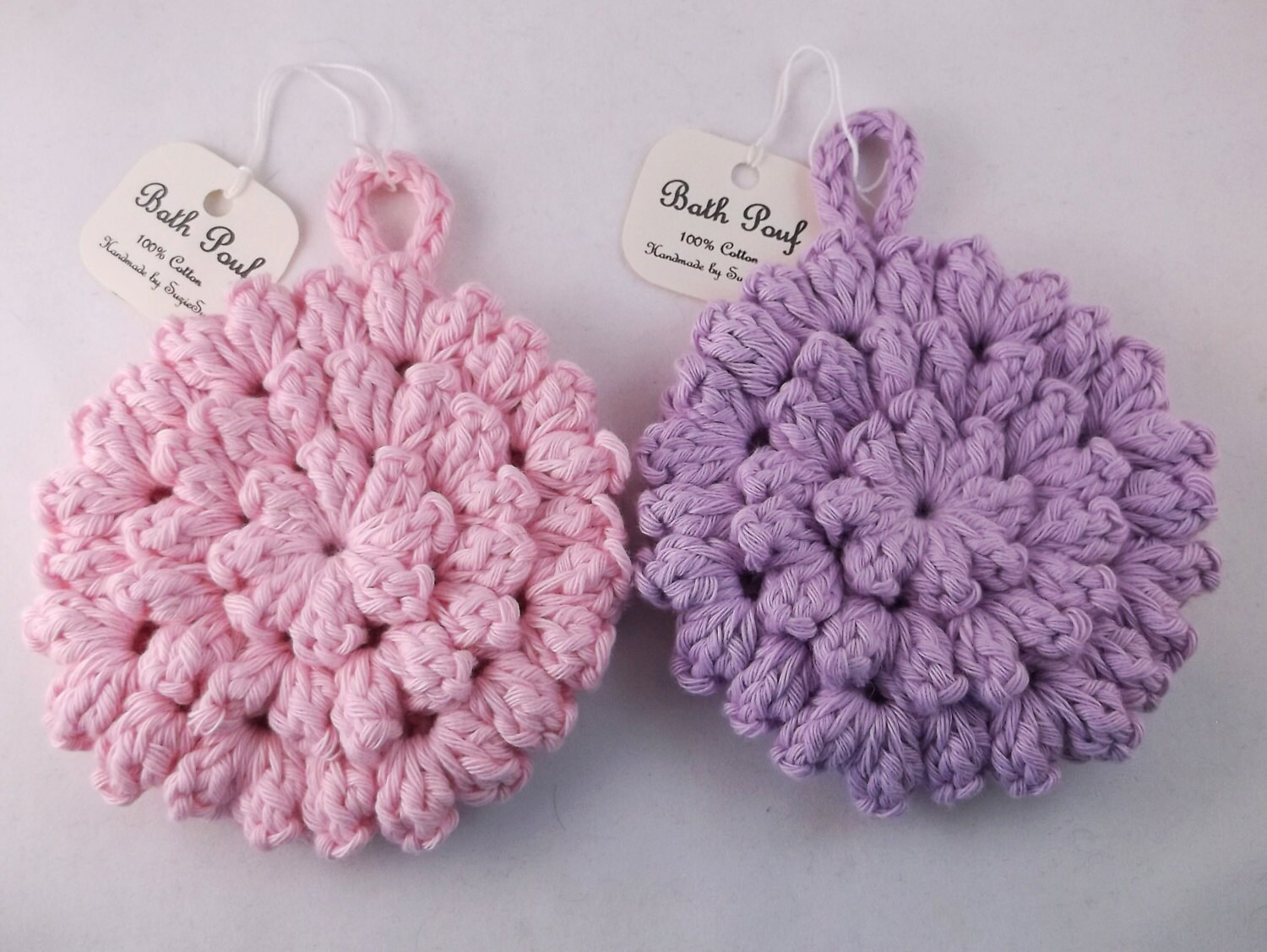 Bath Pouf Wash Cloth Spa Set Shower Etsy