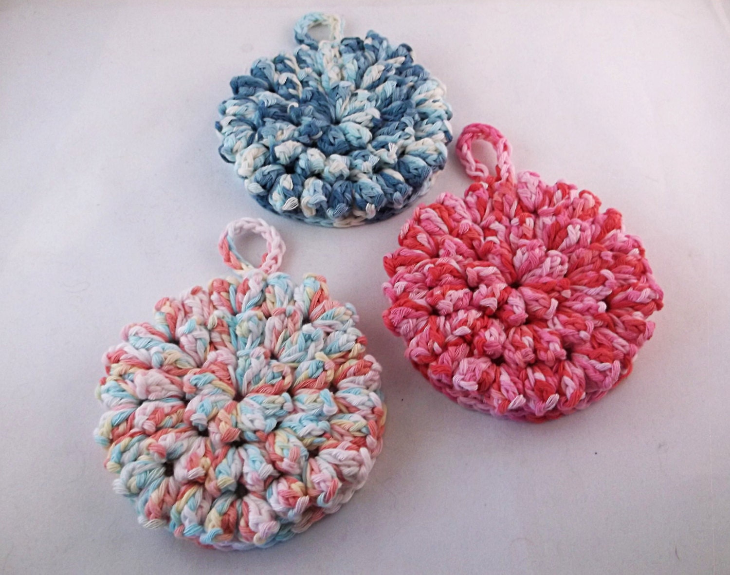 Bath Pouf Wash Cloth Spa Set Shower Etsy
