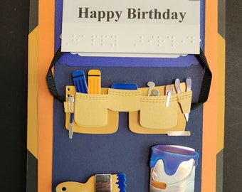 Braille Birthday Card