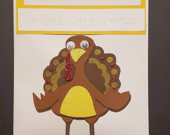 Braille Thanksgiving Card