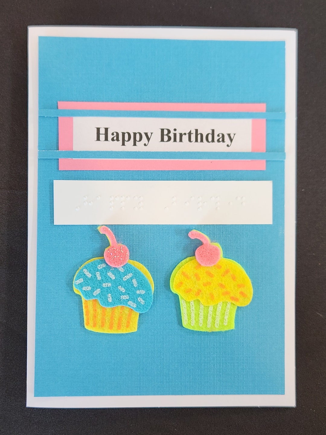 Braille Birthday Card Etsy