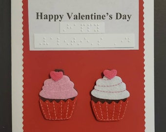 Braille Valentine's Day Cards