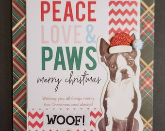 Braille Christmas Dog Greeting Cards