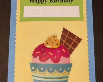 Braille Birthday Card