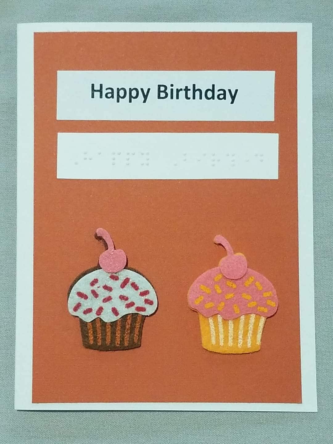 Braille Birthday Cards Etsy