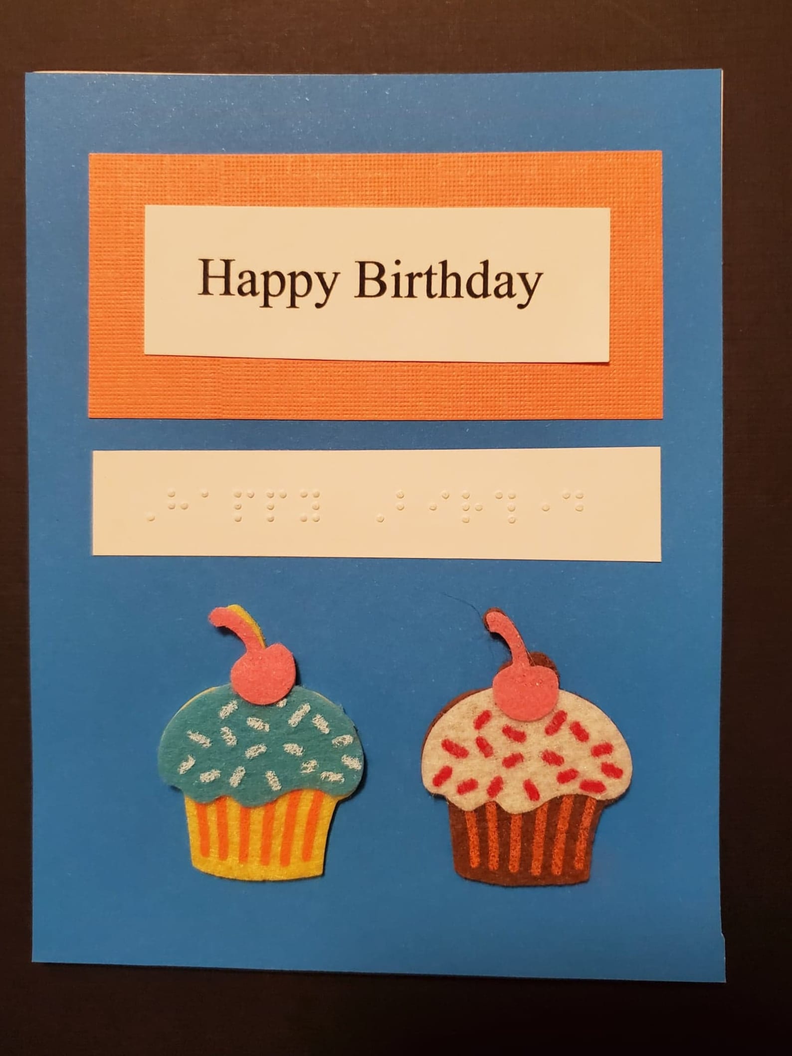Braille Birthday Cards Etsy