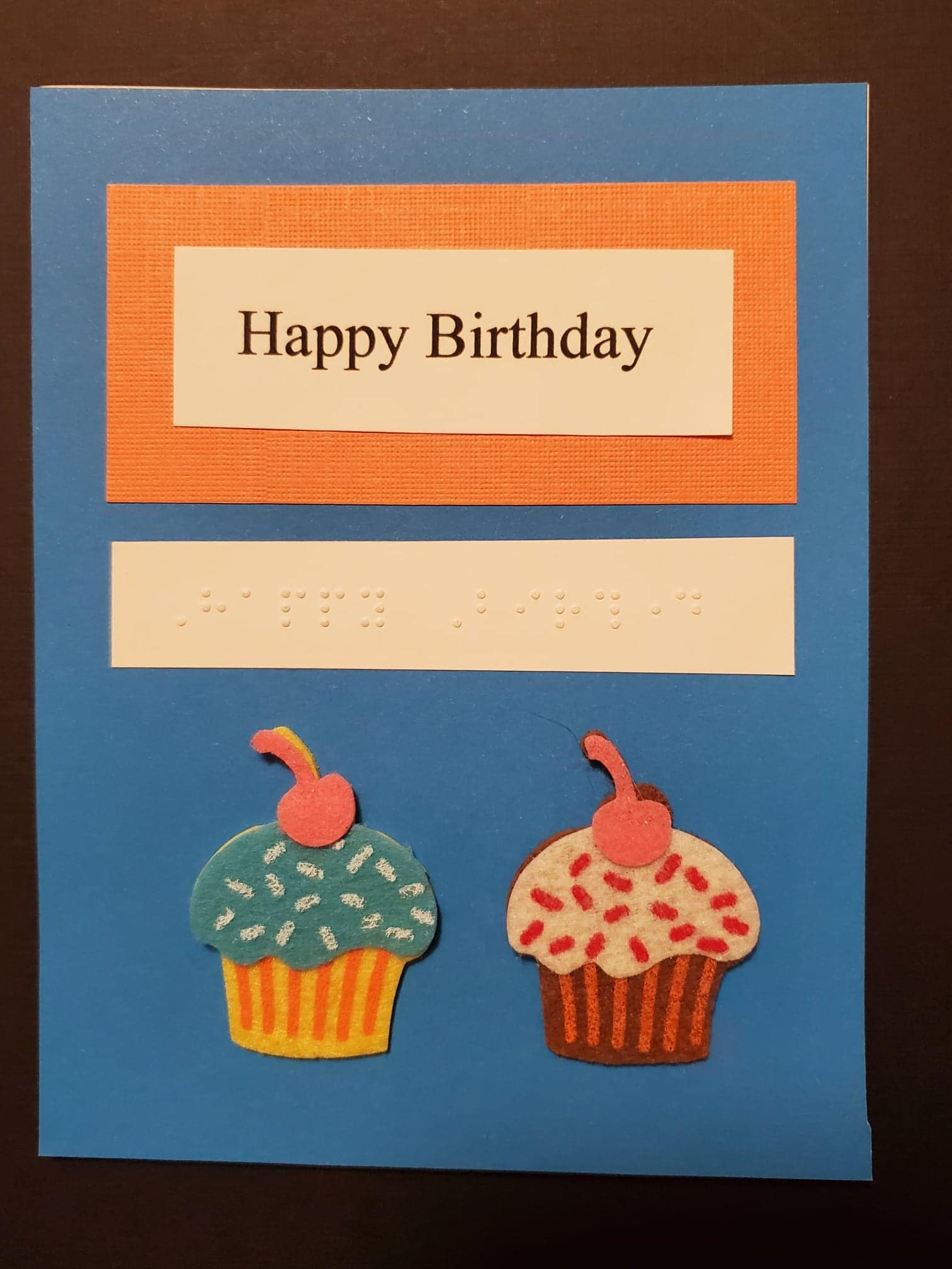Braille Birthday Cards Etsy