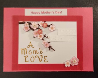 Braille Mother's Day Card