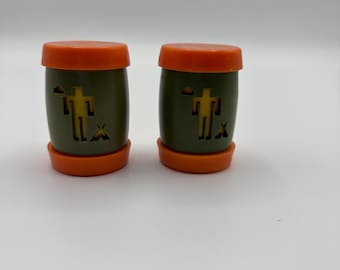 Vintage St. Labre Indian School Souvenir Salt and Pepper Shakers Ashland Montana
