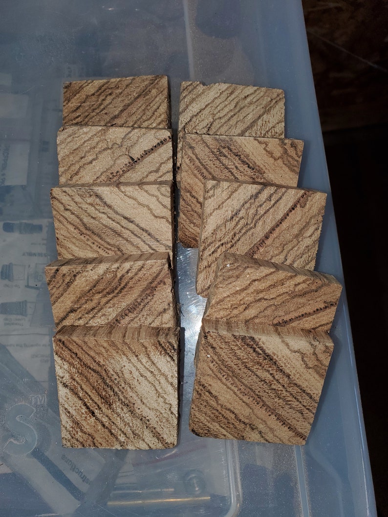 Zebra Wood Ring Blanks Etsy